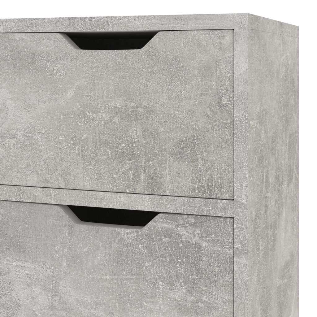 Vidaxl Szafka, Szarość Betonu, 90X30X72 Cm, Materiał Drewnopochodny