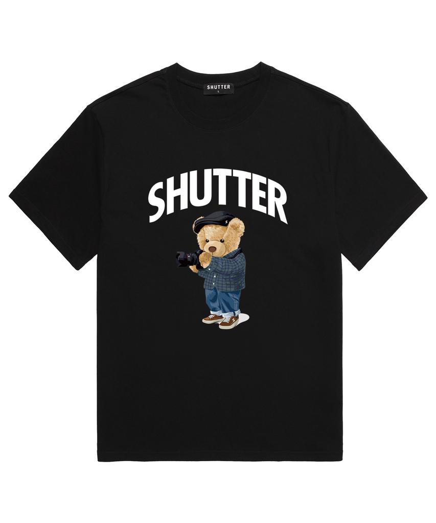 SHIRTER Футболка с коротким рукавом Медведь (Ss035) черный (Тип А)