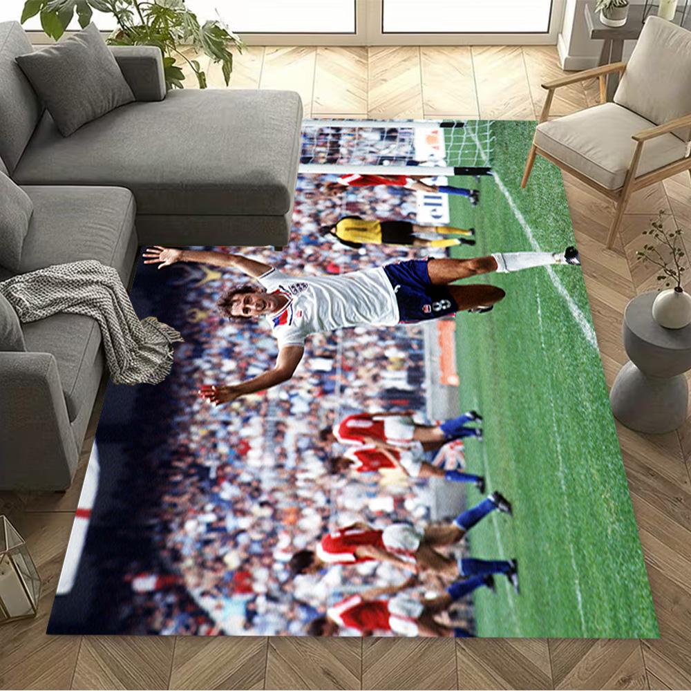 Football Legends Celebration Floor Mat Design for Playrooms Entryway Dormitory Study room Anti-slip Rug Office home decor