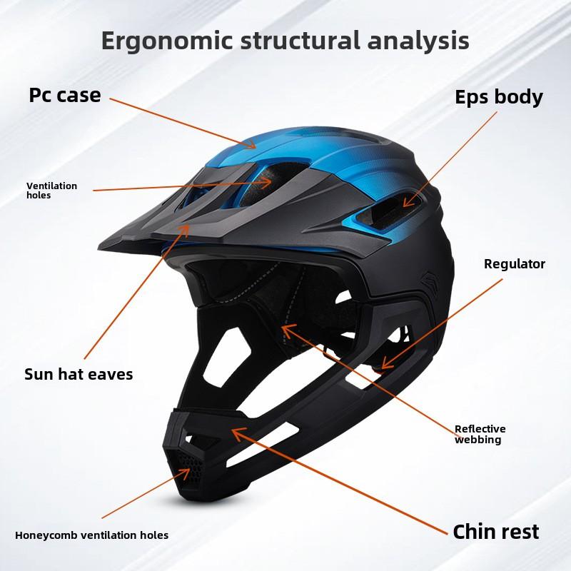 Шоссейный шлем для горного велосипеда, шлем для спуска по горам, гоночный шлем для взрослых, полный шлем