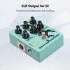 Daconovo Педаль эффектов для бас-гитары (драйвер и DI-бокс), выход XLR, True Bypass, питание 9В DC, вход/выход 6.35мм