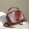 Genuine Leather Women's Bag Vintage Luxury Designer Women Shoulder Bag  Cowhide Handbags Versatile Crossbody Bags