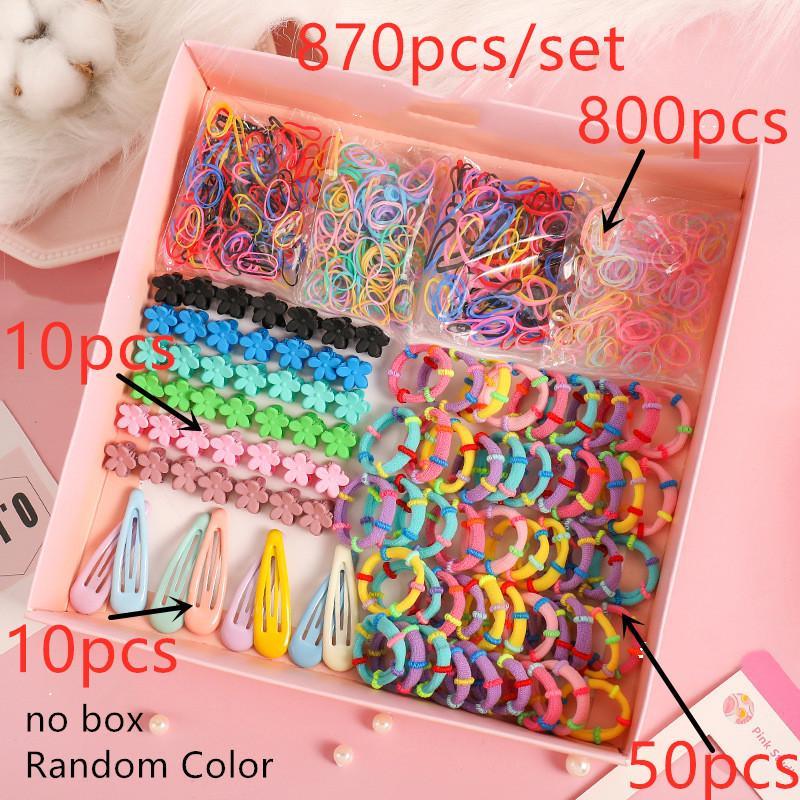 Набор аксессуаров для волос, резинка для хвоста, держатель для волос, когти, заколки для волос, головные уборы, милые детские дети