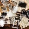 30 шт. Черно-белые кружевные наклейки Ручная работа Креативная фоновая бумага Для журнала Канцелярские товары