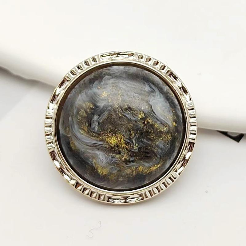 10pcs Pretty Plating Buttons Square Round Buttons Coat Windbreaker Sweater Accessories Various Styles DIY Sewing Supplies