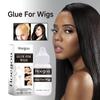 Экологичный клей для париков, кружевной головной убор для волос на голове, нежный, невидимый, легкосохнущий, клей для париков