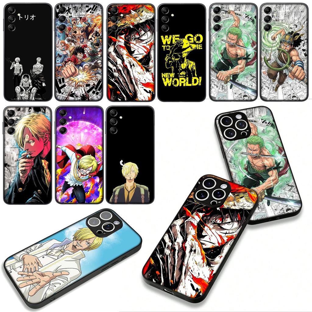 Чехол для OPPO A54 A40 A60 A80 A18 A16 A17 A38 A78 A79 A57 A55 A3 Pro A96 A15 A12 Чехол для телефона One Luffy Sanji Roronoa Zoro Piece
