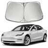 Новая Tesla Model 3 Эксклюзивный солнцезащитный козырек на лобовое стекло Зонт от солнца для автомобиля Защита от ультрафиолета Солнцезащитный козырек для сна в машине Складная модель индивидуальных деталей (Тесла 3)