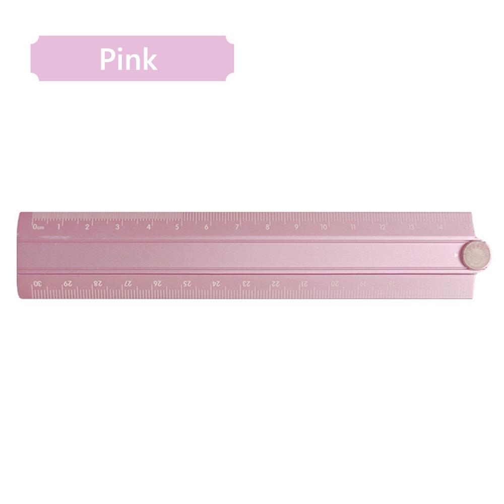 Aluminum Alloy Folding Ruler 30cm Metal Ruler High Quality Stationery Ruler  Students