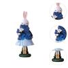 Easter Rabbit Statue Cartoon Resin Sculpture Decorative Easter Craft for Office