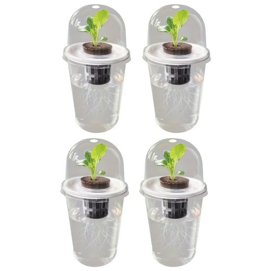 Станция для размножения растений Горшок для семян Прозрачная чашка с рассадой Стартер для проращивания семян Гидропонная корзина Купольная крышка