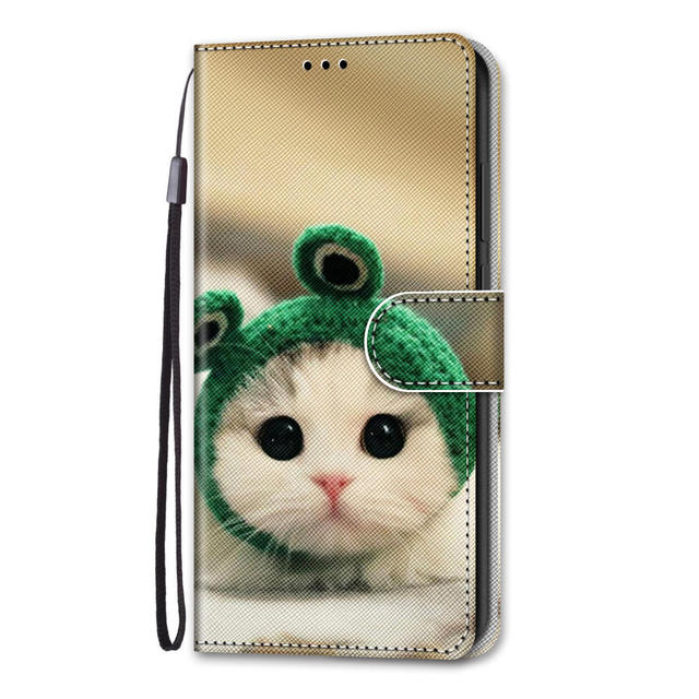 Модный кожаный флип-чехол для Samsung Galaxy S22 Plus Ultra S10 S10e E, персонализированный расписной кошелек, держатель для карт, подставка, обложка для книги