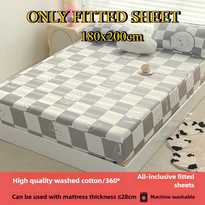 Простыня на резинке Не линяющая Не скатывающаяся Цельная простыня Нескользящая Разные размеры Постельное белье Покрывало-протектор