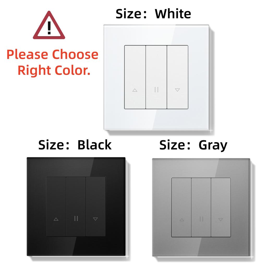 BSEED Серия Wi-Fi выключателей для штор/света/рольставней Умные нажимные выключатели Жалюзи Желтая подсветка Стеклянная/пластиковая рамка Переключатель приложения Tuya