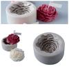 Silicone Peony Aromatherapy Soap Wax Candle Mold Making Resin Mold DIY Craft