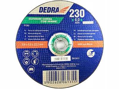 Convex Stone Grinding Disc 230X60X222