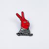 Japanese Anime 3D Escape Rabbit Brooch - Prisoner Uniform Badge for Student Backpack Decoration