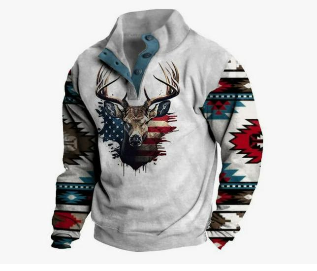 Мужская толстовка Xiyin с полумолнией и вафельной вязкой - Осенне-зимний стиль