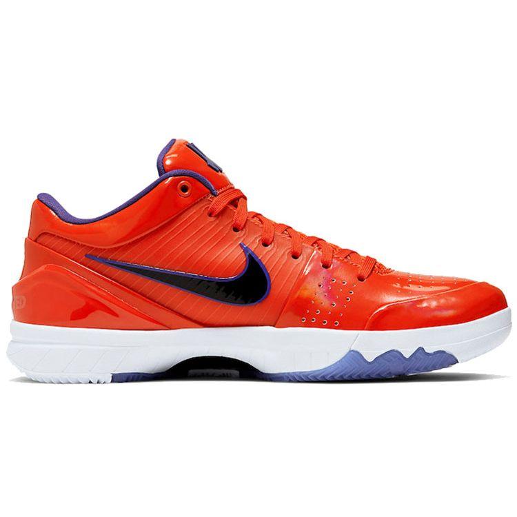 Undefeated x Nike Kobe 4 Protro Team Orange Унисекс Кроссовки Красный Фиолетовый Белый CQ3869-800