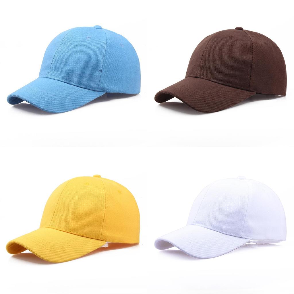 Unisex Adjustable Solid Canvas Baseball Cap Perfect For Outdoor Activities And Sports