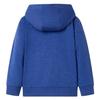 Sweat-shirt à capuche fermeture éclair enfants bleu foncé mélangé 92/104/116/128/140