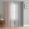 Vintage Pink Grey Gradual Wood Grain Sheer Curtains for Living Room Decoration Window Curtain Kitchen Tulle Voile Organza Drapes