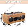 Classical Receiver USB With MP3 Player Remote Control Retro Vintage Radio Super Bass FM Radio Bamboo Multimedia Speaker