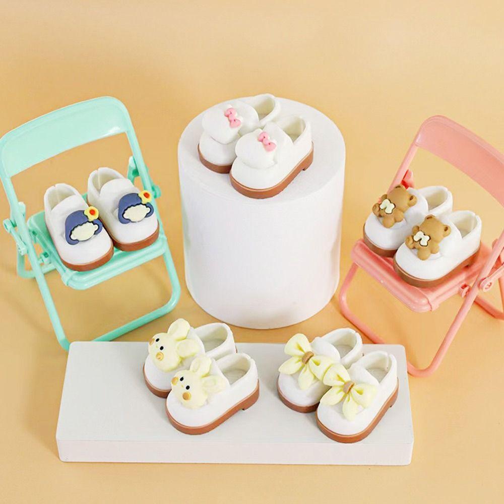 Мини-туфли ручной работы из ПВХ 4 см. Туфли для мультяшных кукол. Подарки на день рождения.