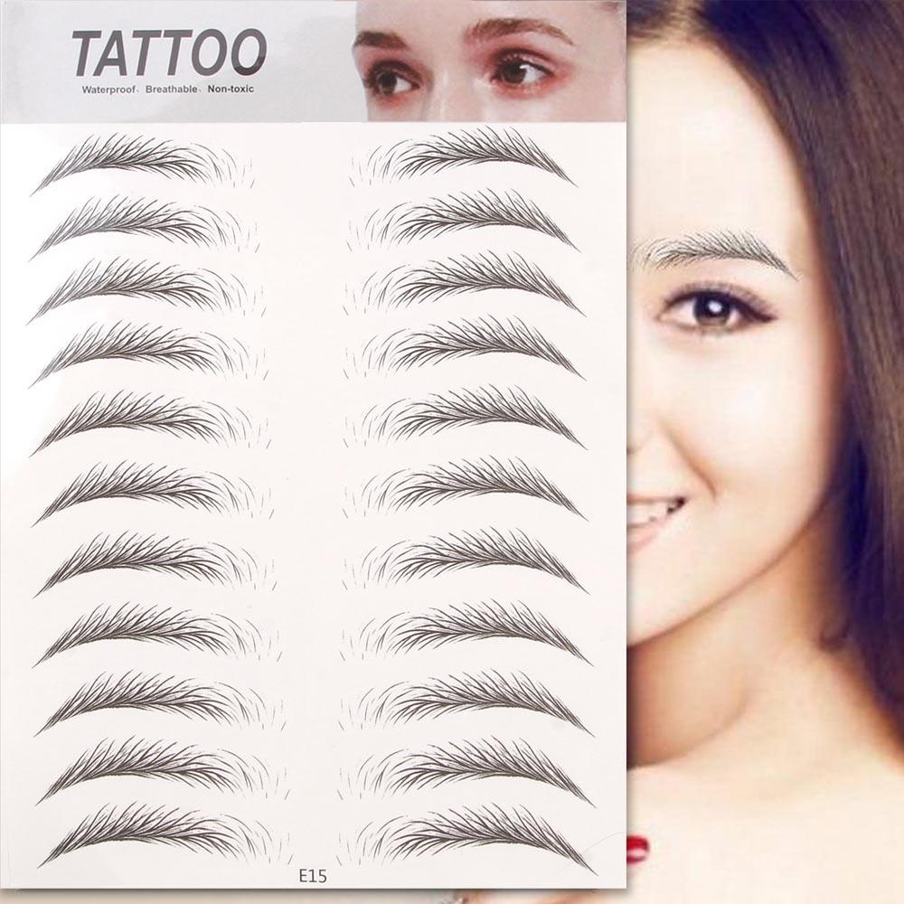 4D волосы, как брови, макияж, водостойкие переносные татуировки, наклейки, долговечные, улучшающие натуральную женщину, накладные брови, косметический инструмент
