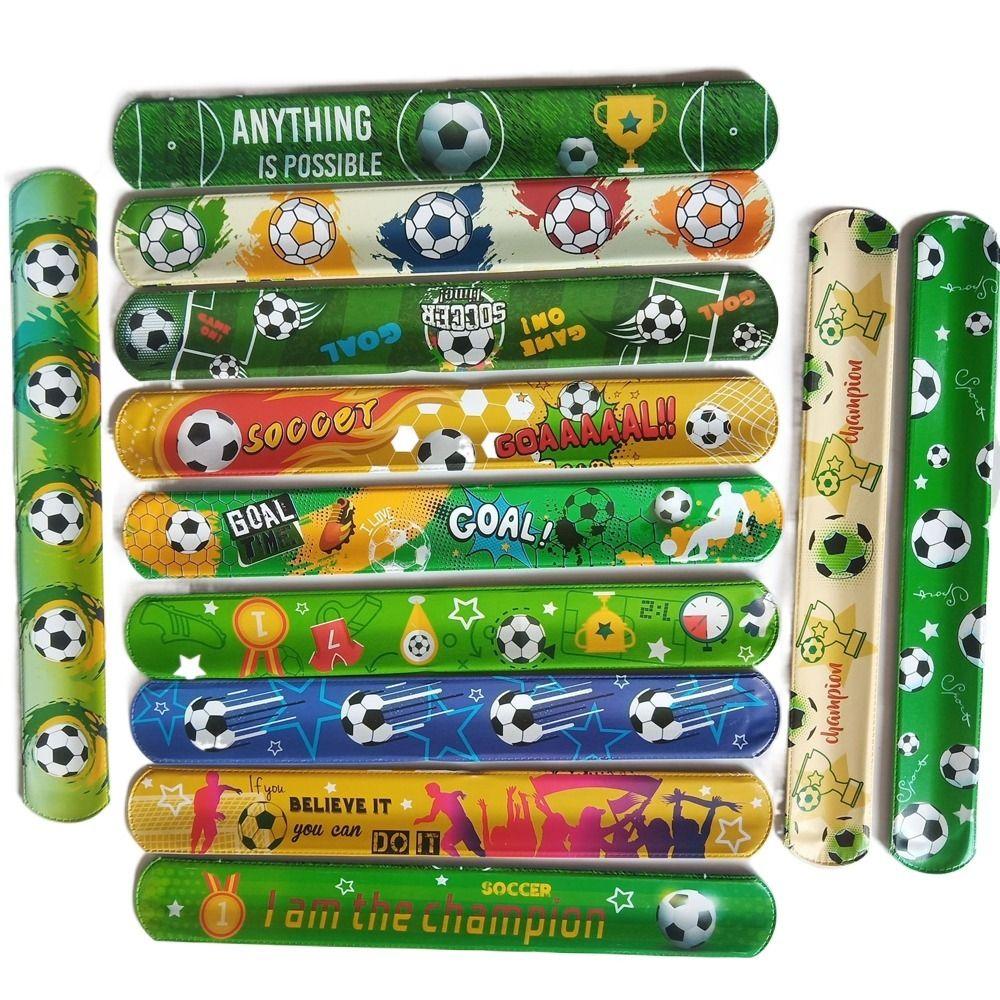 12PCS Hand Ring Football Papa Circle Snap Wrap Football Clap Circle  Party Supplies