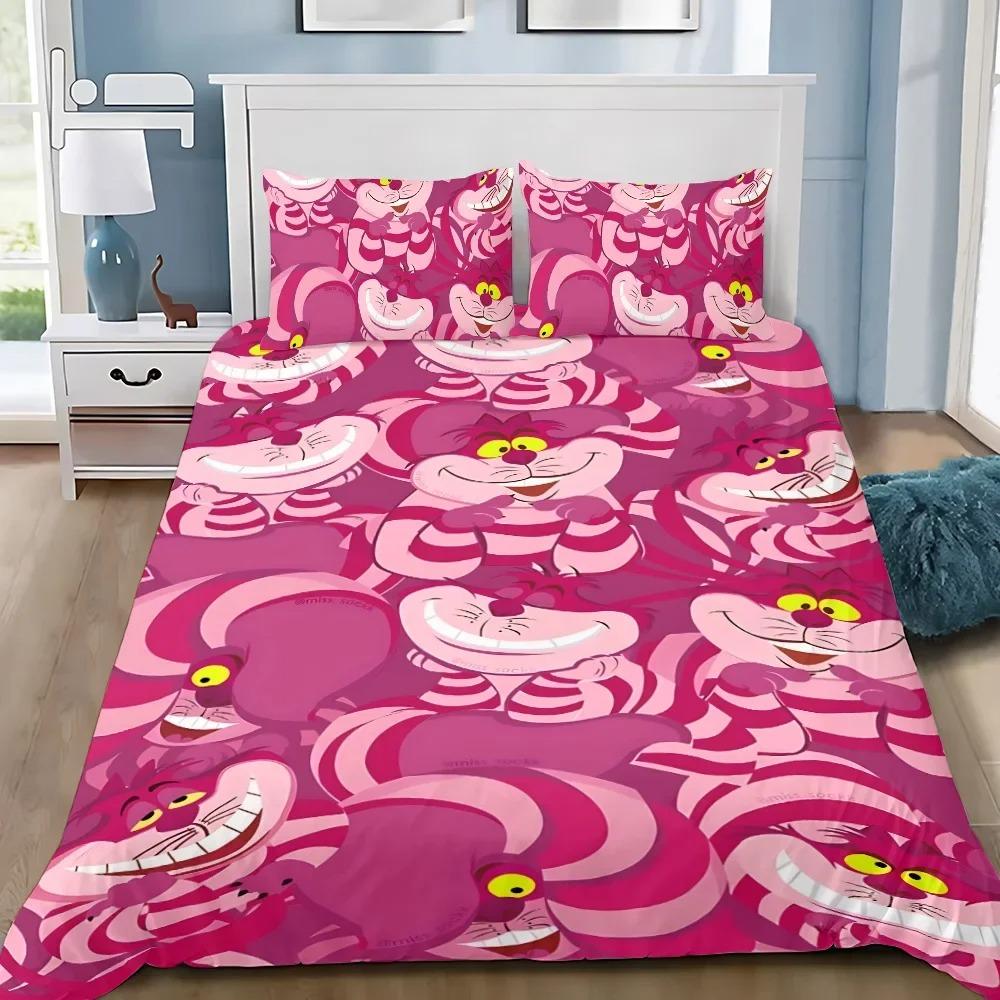 Мультяшный Алиса в Стране Чудес Пододеяльник Наволочка Алиса Принцесса Комплект Постельного Белья Взрослый Мальчик Девочка Украшение Спальни Детский Подарок