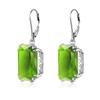 High Quality Woman Jewelry Silver 925 Earrings For Women Elegant Peridot Drop Earrings Anniversary Party Gift Female