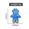 Bubble Man UV Printing Pins Cowboy Hat Brooches Lapel Badges Cartoon TV Series Character Jewelry Gift for Kids Friends