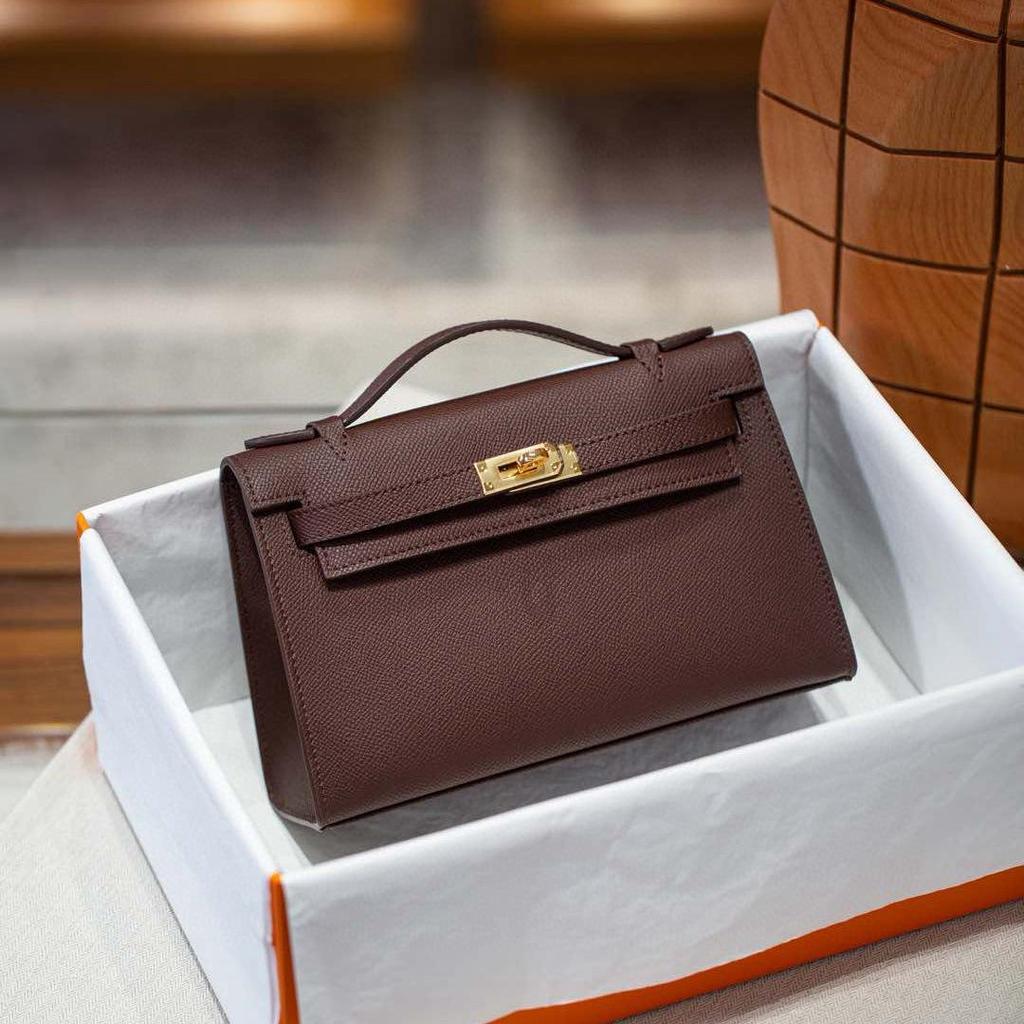 Женская мини-сумка Kelly из натуральной кожи 2023 г.: Модная сумка через плечо с модным узором «пальмы»