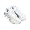 Nike Shox R4 Белый Металлик Серебристый 2024 Мужские Кроссовки Ярко-Малиновый HQ1988-101