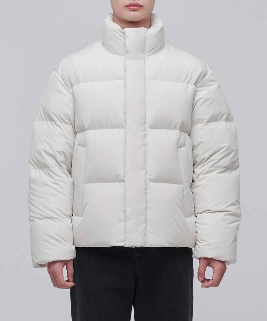 Musinsa Standard Goose Down Puffer Short Padded Jacket [Dusty Cream]