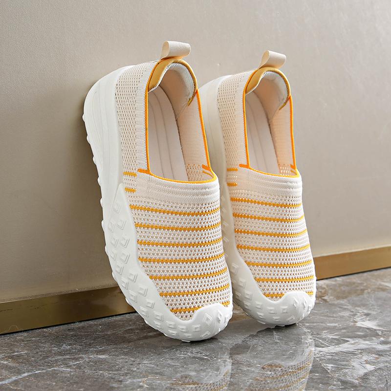 Loafer Cloth Shoes Women's Flat Loafers Women New Style Korean Black Casual Mesh Zapatillas Mujer Espadrilles Mujer Summer Soft