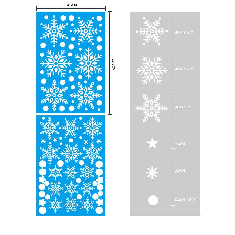 Christmas Window Decal Santa Claus Snowflake Stickers Winter Wall Decals For Kids Rooms New Year Christmas Window Decorations
