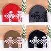 Double Pattern Cross Knitted Cap With Breathable Warm Hat Unisex Fashion Gift