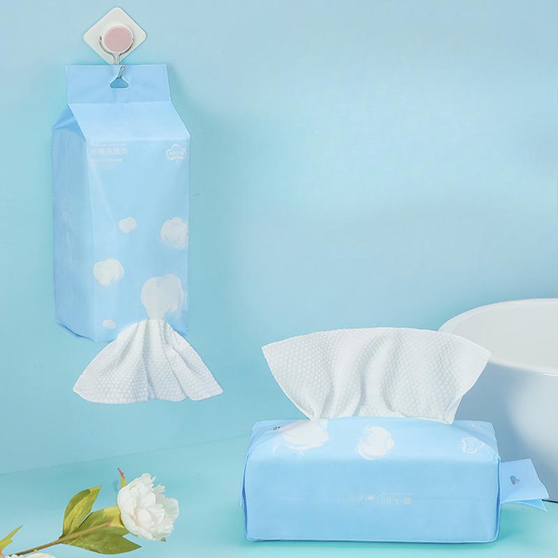 Маленькое хлопковое полотенце для лица, одноразовая дорожная сумка, чистое полотенце для лица, сухое и влажное, двойного назначения, утолщенное хлопковое мягкое полотенце