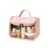 Portable Women's Cosmetic Bag with Handle Toiletry Organizer Wash Handbag  Easy To Carry