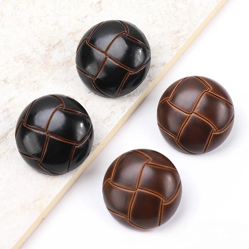 10pcs Creative Crack Pattern Buttons 15/21/25mm Round Plastic Shank Buttons Woman's Coat Buttons