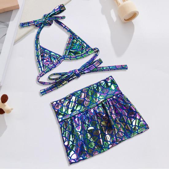 Бикини-платье для собак, сверкающий купальник для собак, купальный костюм «русалка» с блестящей чешуей, летний пляжный наряд для маленьких и средних кошек и собак