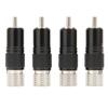 Preffair 4PCS RCA Lotus Plug родиевая латунь без пайки 10MM RCA Plug R1738