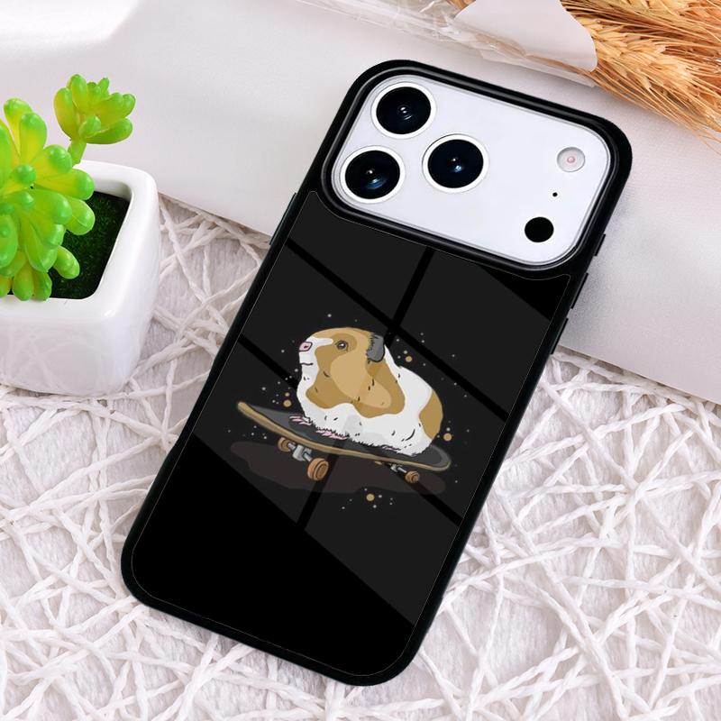 Чехол для телефона с морской свинкой и хомяком, милый, для iPhone 17 Air 16 15 11 12 14 13 Pro Max, противоударный