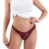 Women's Solid Color Lace Sexy Low Waist Seamless Breathable Bow Panties