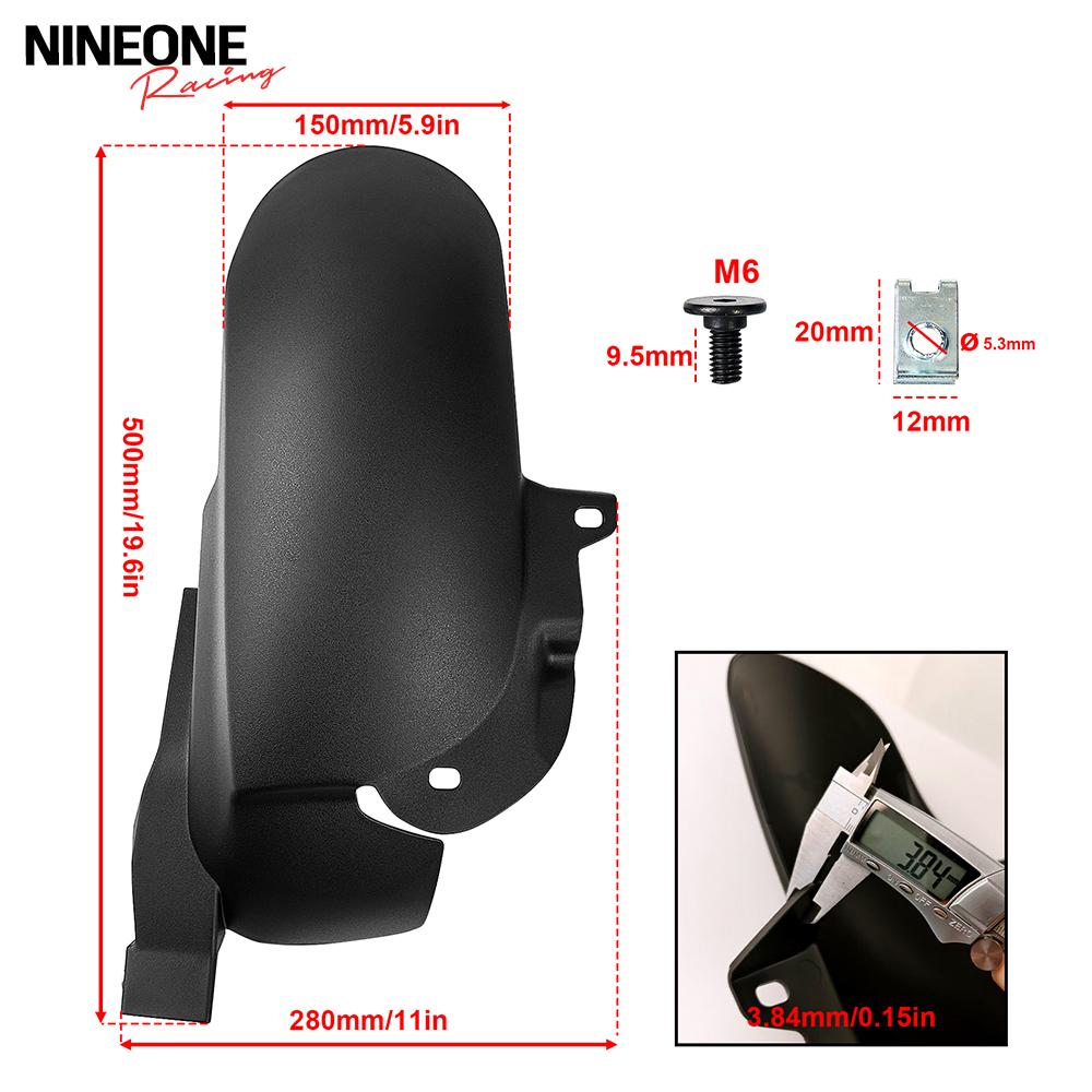 Fit For Honda Forza350 NSS350 Forza NSS 350 2021-2025 Length Rear Wheel Fender Cover Splash Guard Modified Accessories Mudguard