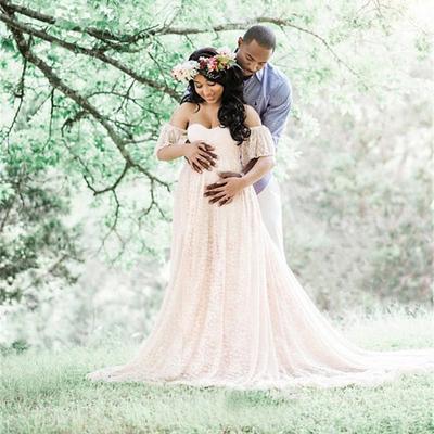 Красивое женское кружевное платье для беременных женщин с короткими рукавами, длинное платье с юбкой, трендовые вещи, которые непременно должны быть в моде, универсальные наряды