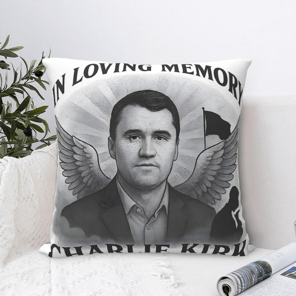 Decorative Pillow Cover Official In Loving Memory Of Charlie Kirk Accessories Home Pillow Case Cover Zipper Multi Size