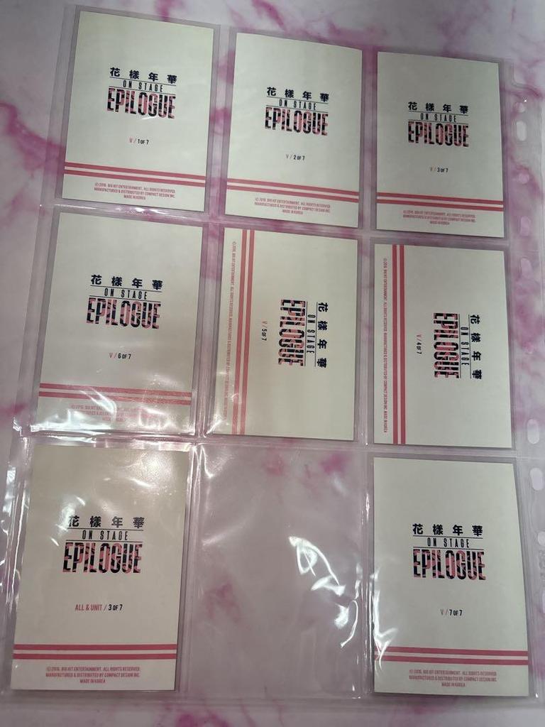 [Б/У] BTS Hwayangyeonhwa ON STAGE EPILOGUE Мини-фотокарточка Комп V